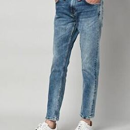 Acid-Wash Tapered Fit Jeans-image-17