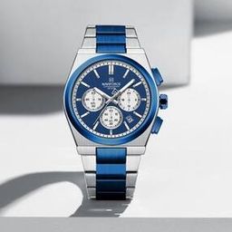 Men NF8048G-S/BE/BE Chronograph Wrist Watch with Push-Button Clasp-image-30