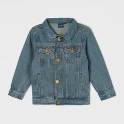 Boys Mid Washed Denim Jacket-14