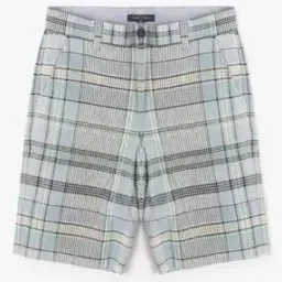 Checked Flat-Front Shorts-picture-17