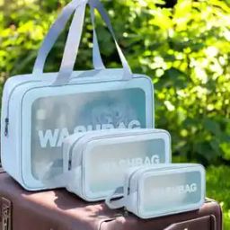 Transparent Travel Toiletry Washbag Set -17