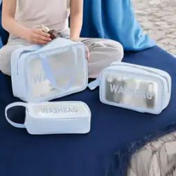 Transparent Travel Toiletry Washbag Set -image-42