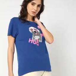 Women Graphic Print Regular Fit T-Shirt-image-75