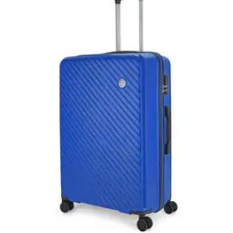 Striped Trolley Bag with Number Lock-0