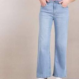 Stone Wash Wide-Leg Jeans-image-76