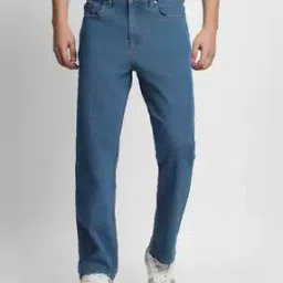 Straight Fit Jeans with 5-Pocket Styling-image-49