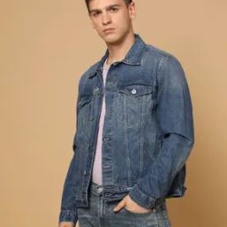 Lightly Washed Regular Fit Denim Jacket-picture-26