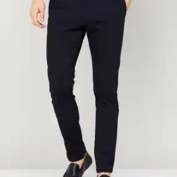 Mid Rise Flat Front Trousers-image-12