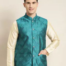 Micro Print Nehru jacket-53