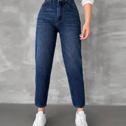Women Mid Rise Mom Jeans -20