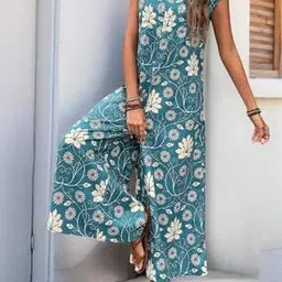 divawalk Women Floral Print Round-Neck Jumpsuit-picture-43