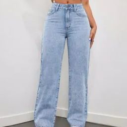 Women Straight Jeans with 5-Pocket Styling-image-119