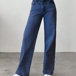Women Straight Jeans with 5-Pocket Styling-image-86