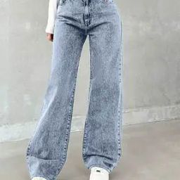 Women Straight Jeans with 5-Pocket Styling-image-47