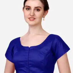 Women Round-Neck Front-Open Blouse-image-90