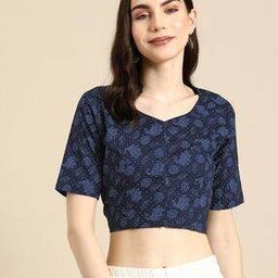 Floral Print Front-Open Blouse-3