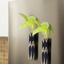 Set of 2 Spiral Ceramic Magnetic Planters-image-4