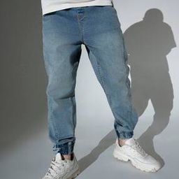 Men Regular Fit Mid-Wash Joggers-image-52