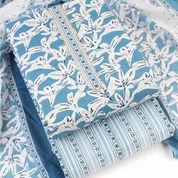 Women Floral Unstitched Dress Material-image-20