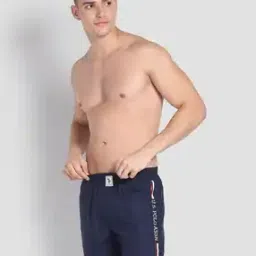 Men Brand Print Boxers with Insert Pockets-image-21