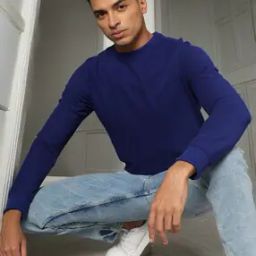 Men Striped Regular Fit Crew-Neck Sweatshirt-picture-15