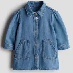 Girls Collar Neck Shirt Dress-image-99