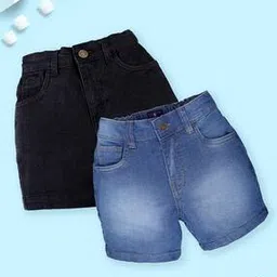 Boys Mid Rise Regular Fit Shorts-13