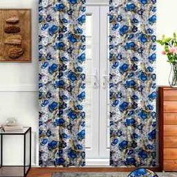 Set of 2 Floral Print Door Curtains-image-18