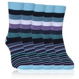 Pack of 5 Striped Mid-Calf Length Socks-image-67