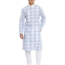 Geometric Print Slim Fit Long Kurta-image-28