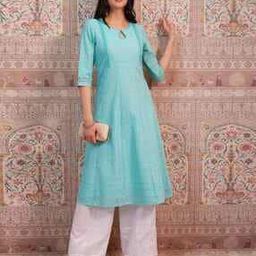 Women Embroidered Anarkali Kurta-image-1