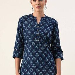 Women Floral Print Straight Kurta-image-18