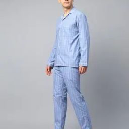 Men Checked Shirt & Pants Lounge Sets-picture-13