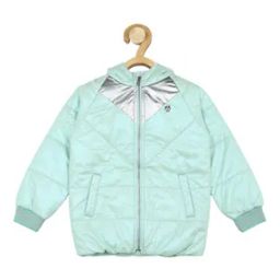 Girls Zip-Front Regular Fit Hooded Jacket-image-34