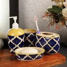 Set of 4 Ceramic Soap Dispenser with Accessories-image-25