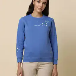 Women Embroidered Regular Fit Sweatshirt-image-58