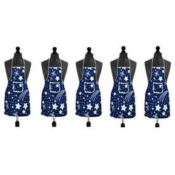 Pack of 5 Printed Kitchen Aprons-45