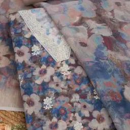 Women Floral Unstitched Dress Material-image-9