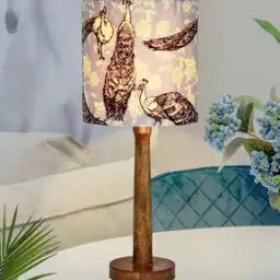 Table Lamp with Wooden Base -image-40