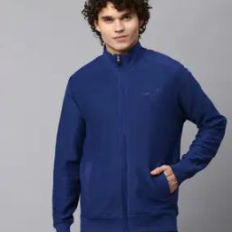 High-Neck Biker Jacket with Insert Pockets-picture-11