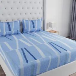 144 TC Queen Size Bedsheet with 2 Pillow Covers-45