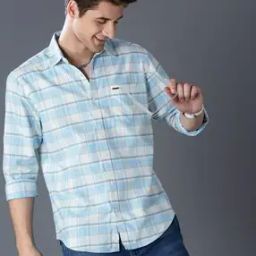 Men Checked Slim Fit Shirt-image-78