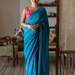Women Cotton Traditional Saree   -image-20