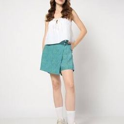 Women Striped Regular Fit Skort-image-85
