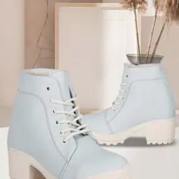 Women Ankle-Length Boots with Lace Fastening-image-69