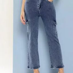Girls Straight Jeans with 5-Pocket Styling -image-59
