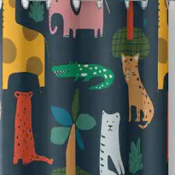 Jungle Printed Darkening Curtains-14