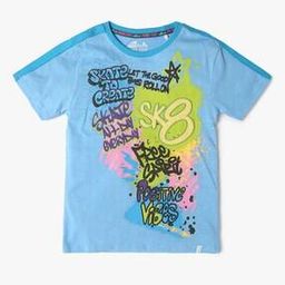Boys Printed Slim Fit Round-Neck T-Shirt-picture-31