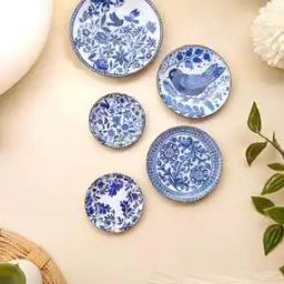 Set of 5 Printed Round-Shaped Wall Art-22