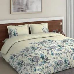 Floral Print Double Bedsheet with 2 Pillow Covers-16